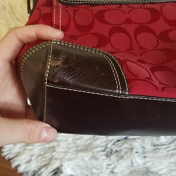 EUC Beautiful Red Coach Bag - Picture 3 of 8